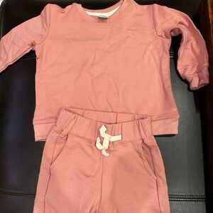 Fox Kids Dusty Pink Long-sleeved shirt and Jogger Set